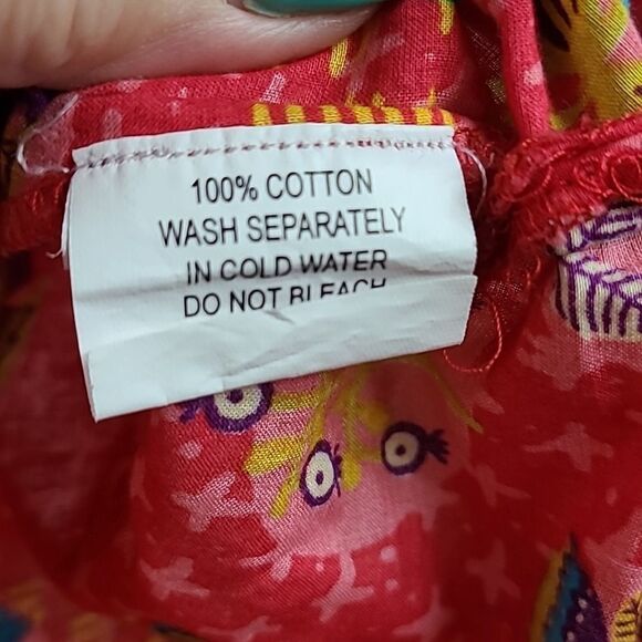 BIBA Girls Pink Bird Floral Cotton Straight Printed Kurta Indian Tunic Spring - Picture 8 of 10